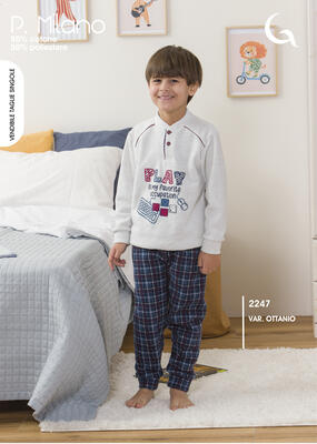 PIGIAMA BAMBINO M/L 2247 Tellini S.r.l. Ingrosso Abbigliamento